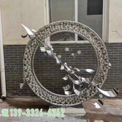 广场不锈钢大雁动物雕塑