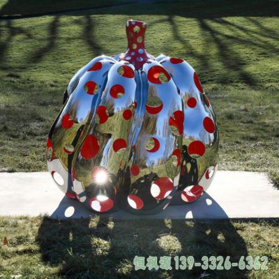 南瓜广场不锈钢景观雕塑