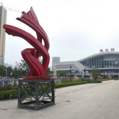 广场标志景观不锈钢雕塑