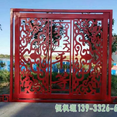 不锈钢剪纸广场景观雕塑