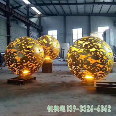 园林球体不锈钢景观雕塑