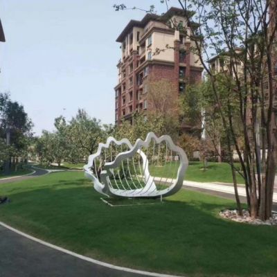 小区座椅不锈钢抽象雕塑