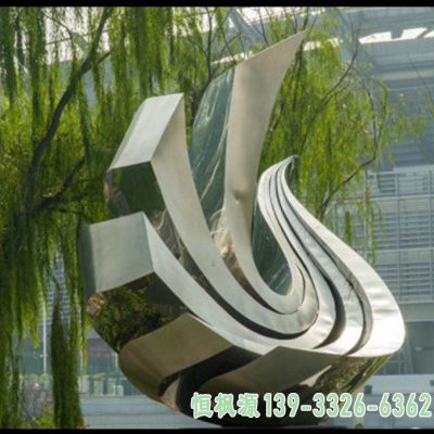 不锈钢小区凤凰动物雕塑
