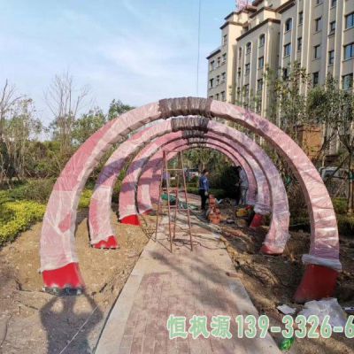 不锈钢城市拱门雕塑