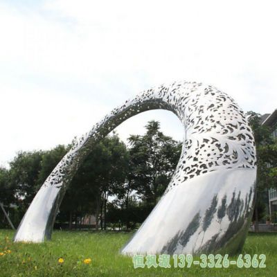 不锈钢园林拱门艺术雕塑
