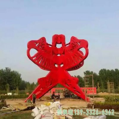 风筝校园不锈钢雕塑