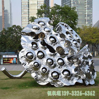 城市不锈钢莲蓬景观雕塑