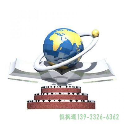广场不锈钢地球雕塑