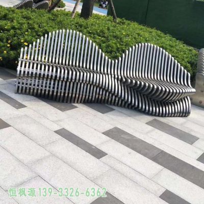 不锈钢校园座椅艺术雕塑