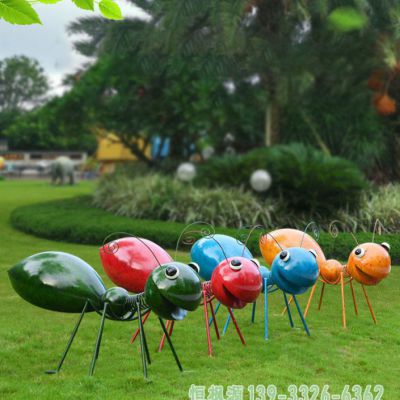 蚂蚁校园不锈钢景观雕塑