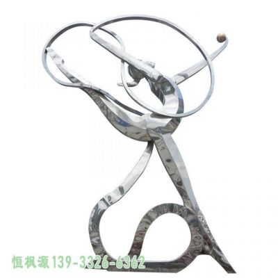 城市健美操不锈钢人物雕塑