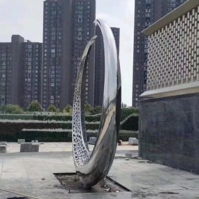 不锈钢月亮都市景观雕塑