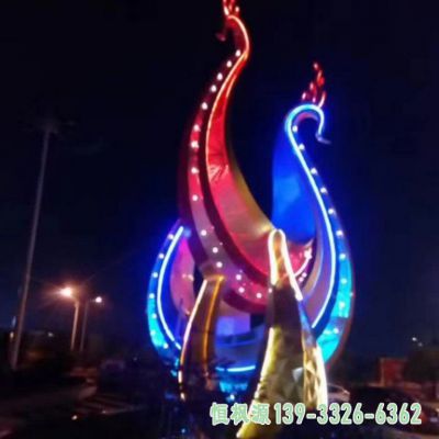 凤凰不锈钢园林景观雕塑