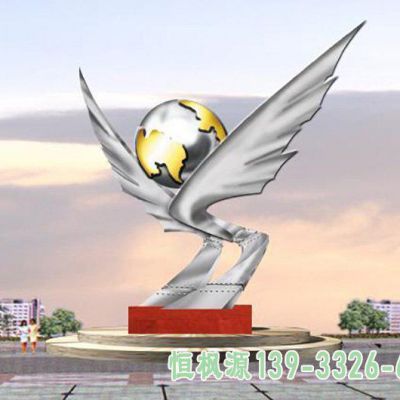 地球仪镂空不锈钢广场雕塑