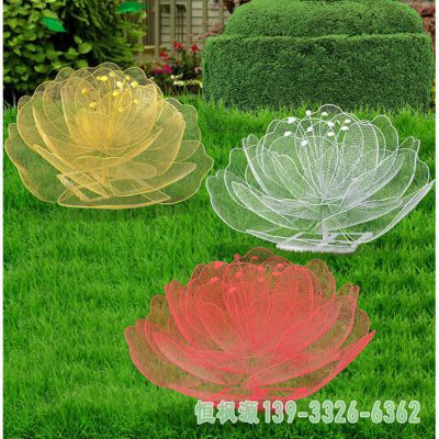 都市花朵不锈钢雕塑