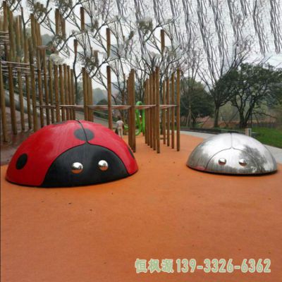 不锈钢瓢虫小区动物雕塑