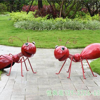 不锈钢蚂蚁小区景观雕塑