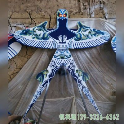 风筝校园不锈钢艺术雕塑