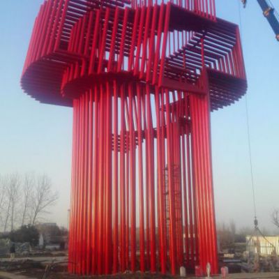 钢管户外不锈钢景观雕塑