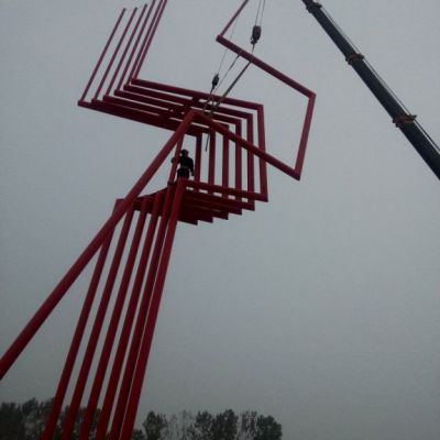 钢管广场不锈钢雕塑