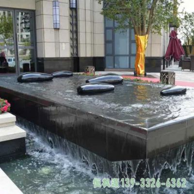 不锈钢水滴都市景观雕塑