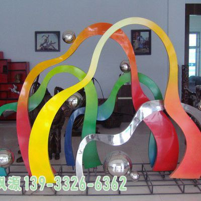 假山广场不锈钢雕塑