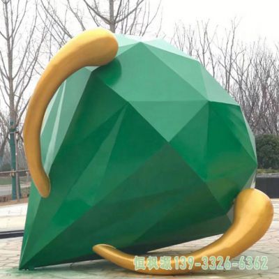 钻石校园不锈钢雕塑