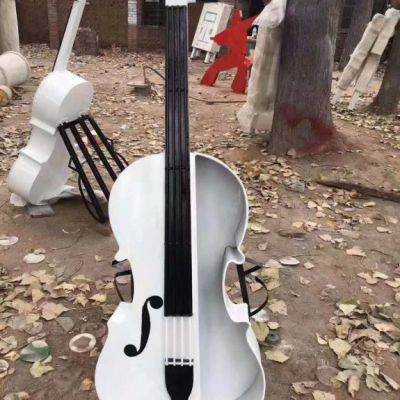 小提琴校园不锈钢雕塑