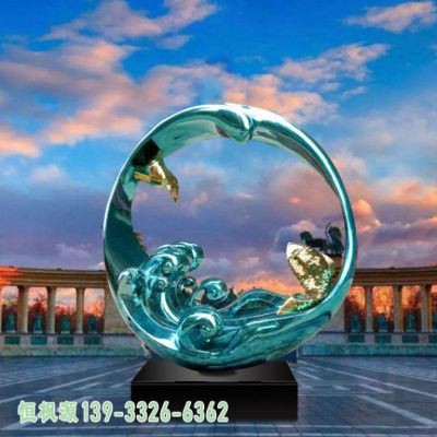 圆环都市不锈钢雕塑