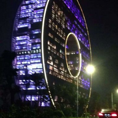 灯饰企业不锈钢雕塑