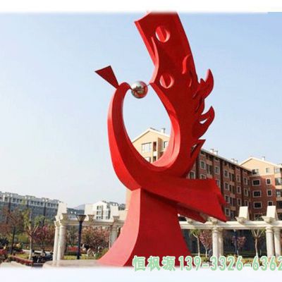 凤凰园林不锈钢雕塑