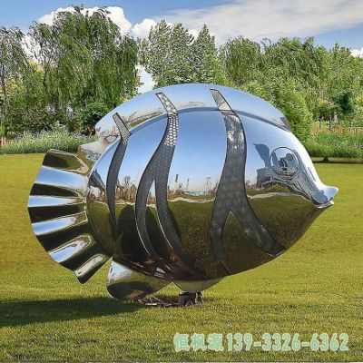 小区不锈钢鱼雕塑