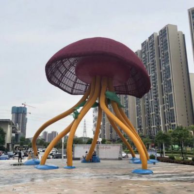 蘑菇小区不锈钢雕塑