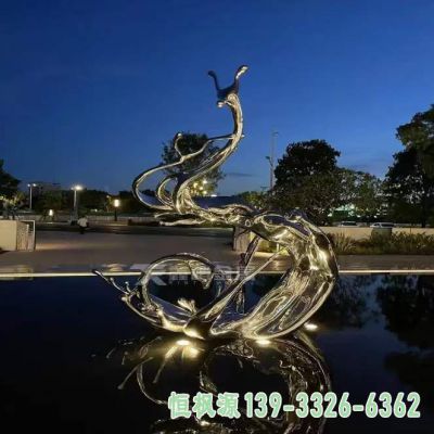 户外抽象不锈钢雕塑