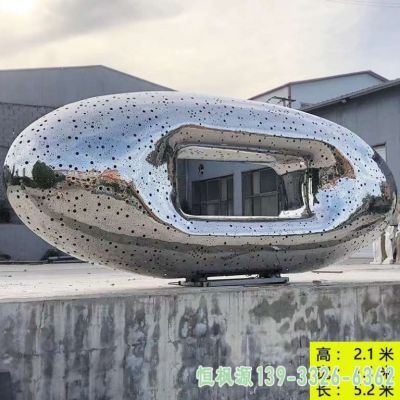 灯饰企业不锈钢雕塑