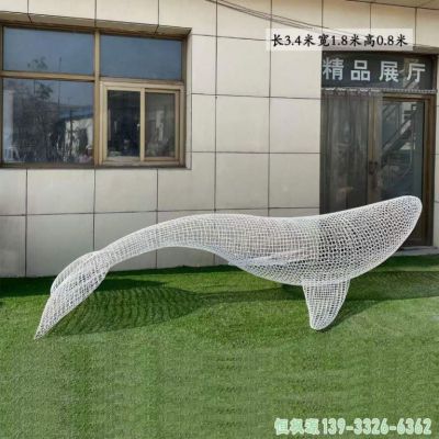 鲸鱼小区不锈钢雕塑