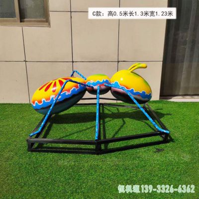 户外彩绘蚂蚁不锈钢雕塑