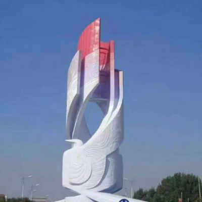 标志城市不锈钢雕塑