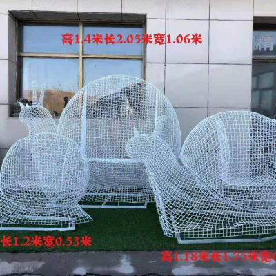 镂空蜗牛广场不锈钢雕塑