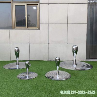 水滴广场不锈钢雕塑