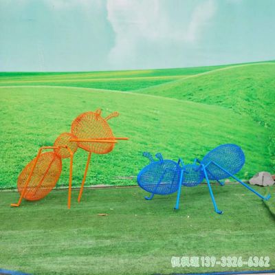 蚂蚁镜面不锈钢广场雕塑