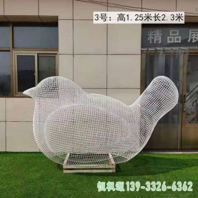 镂空鸟城市不锈钢雕塑