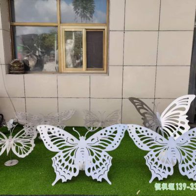 蝴蝶校园不锈钢雕塑