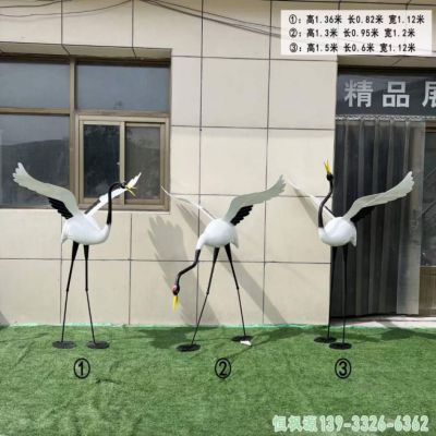 火烈鸟都市不锈钢雕塑