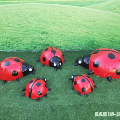 校园七星瓢虫不锈钢艺术雕塑