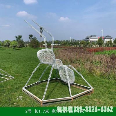 镂空蚂蚁园林不锈钢雕塑