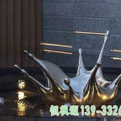 抽象企业不锈钢雕塑