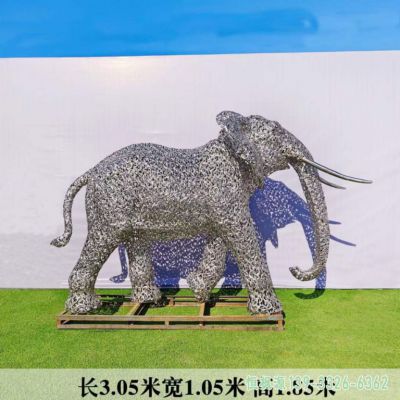 大象都市不锈钢雕塑
