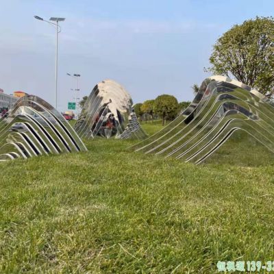 城市不锈钢假山雕塑
