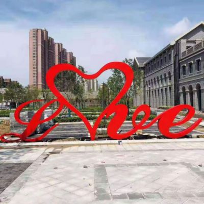 彩带户外不锈钢景观雕塑